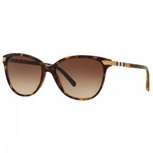 Burberry BE4216 Tortoise Cat Eye Gradient Sunglasses | Case & Cloth Included